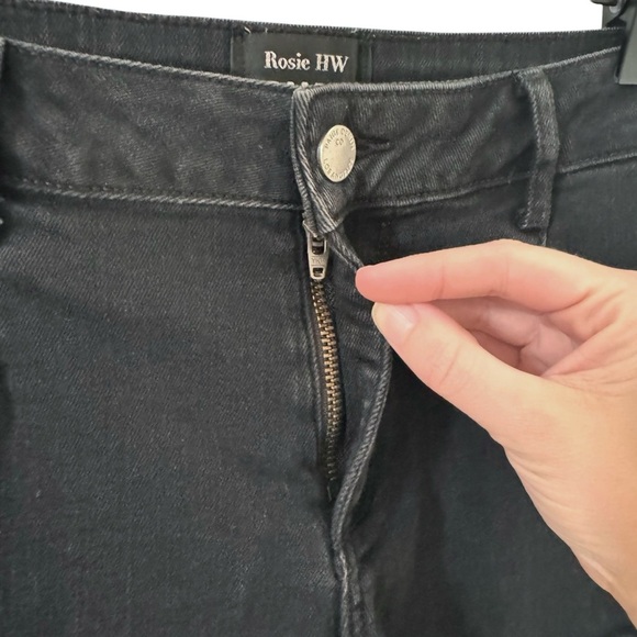 PAIGE X Rosie HW Anja Shorts in "Onyx" Black Embellished Grommet Silver Size 27 - Picture 7 of 14